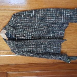 Wool-blend Fully-lined Tweed Blazer